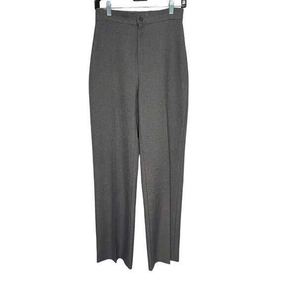 Vintage Levi Strauss High Waisted Pleated Slacks Pants Grey Size 26/27 70s 80s - Picture 1 of 7